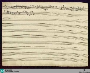3 Instrumental pieces. Sketches - Mus. Hs. Molter Anh. 33