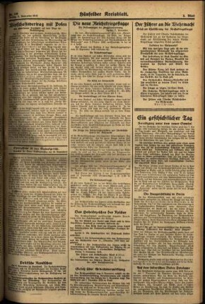 Zweite Ausgabe vom Freitag, den 08. November 1935.