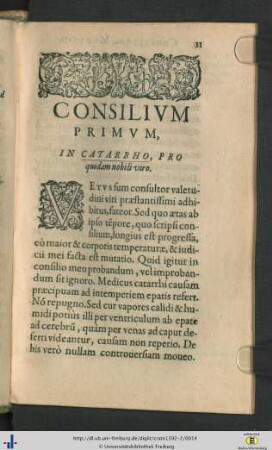 Cons. I - V.