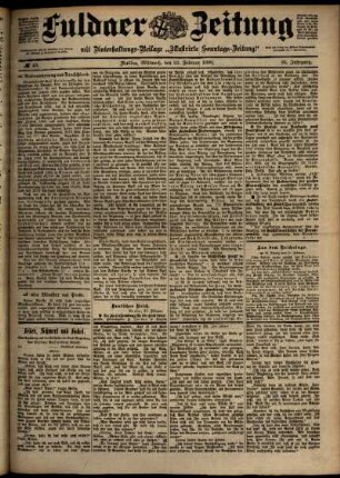 Ausgabe vom Mittwoch, den 22. Februar 1899.