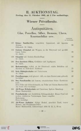 Antiquitäten (Nr. 197-335)