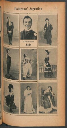El transformista Aldo - [Ilustración] : [Teatro] Politeama Argentino