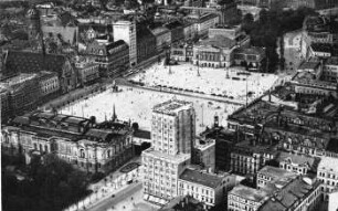 Leipzig: Augustusplatz, Original-Fliegeraufnahme
