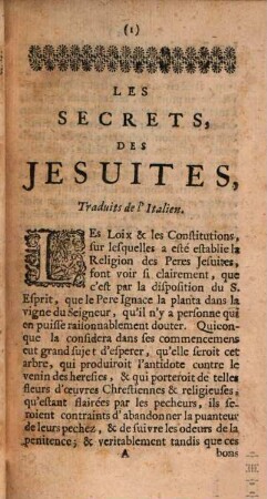 Le Cabinet Jesuitique