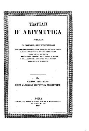 Vol. 2: Trattati d'Aritmetica. 2