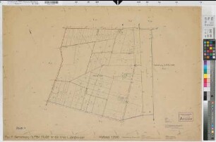 Olfen (Olfen), Flurbereinigung Vinnum, Bl. 3 Zuteilungskarte Olfen Stadt Flur 11