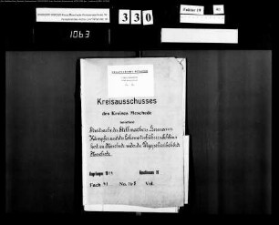 Streitsache des Stellmachers Hermann Kämpfer und des Lokomotivführers Schlinkert zu Meschede gegen die Wegepolizeibehörde Meschede