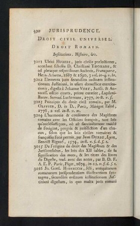 490-502, Droit Civil Universel. Droit Romain
