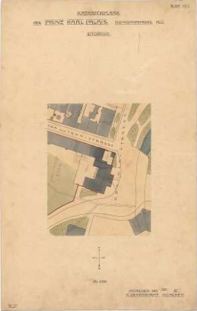 Landbauamt München; München; Prinz-Carl-Palais, Umbauten - Lageplan