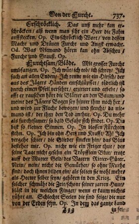 Deutsches Aerarium Poeticum, oder Poetische SchatzKammer : in sich haltende Poetische Nahmen, RedensArthen und Beschreibungen, so wohl Geist- als Weltlicher Sachen, Gedicht und Handlungen ; Zu Verfertigung eines zierlichen und saubern Reims, auff allerhand fürfallende Begebenheiten: Theils aus HHn. Martin Opitzens, Paul Fleminges, Andreas Tscherninges, George Phil. Harsdörffers, Johan[n] Franckens. [et]c. auch unterschiedlicher deroselben Nachfolger, nütz- und lieblichen Schrifften ordentlich zusammen getragen; Theils aus dem Lateinischen, der Jugend bekanten und ordentlich gefaßtem Wercke, Hn. M. Melchior Weinrichs, wo es füglich klingen, und nach der Deutschen Mund-Arth sich schicken wollen, Reimstimmig übersetzet