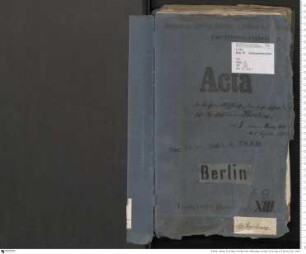 Kassenabschlüsse usw. der Technischen Hochschule Berlin, Bd. 1