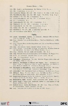 Varia (Nr. 3425-3537)