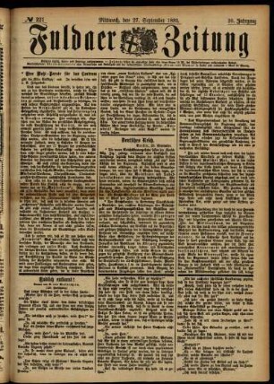 Ausgabe vom Mittwoch, den 27. September 1893.