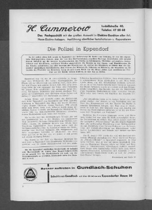 Die Polizei in Eppendorf