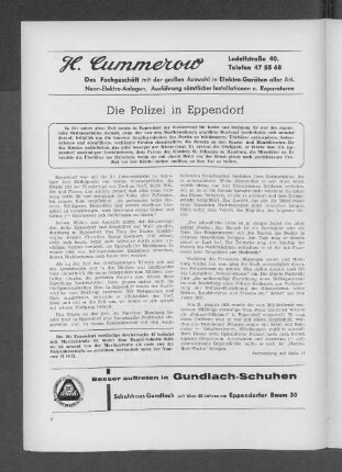 Die Polizei in Eppendorf
