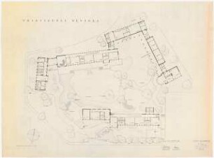 Gartenanlage Evangelische Volksschule am Burgfeld, Neviges: Schulgebäude: Grundriss 1:200