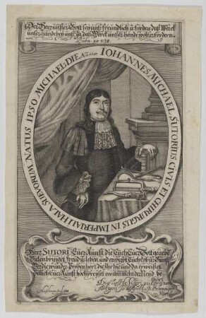 Bildnis des Iohannes Michael Sutorius