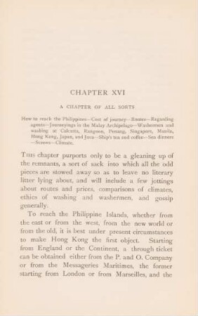Chapter XVI. A chapter of all sorts