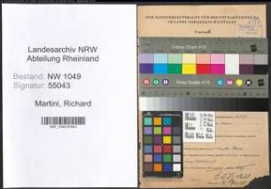 Entnazifizierung Richard Martini , geb. 10.08.1874 (Berufssoldat)
