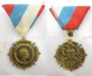Kriegserinnerungsmedaille, Ausführung in Gold, Königreich Serbien