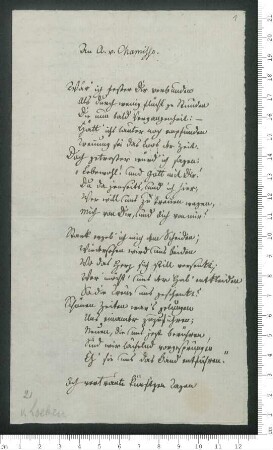 An A. v. Chamisso.