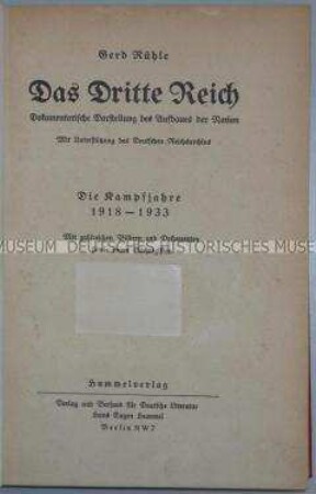 Nationalsozialistische Schrift über das sogenannte Großdeutsche Reich