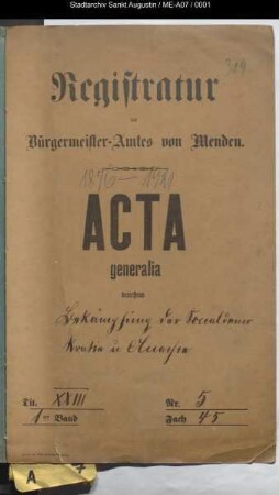 Bekämpfung der Sozialdemokratie und Anarchie - generalia -