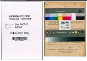 Entnazifizierung Willy Schmutzler, geb. 12.10.1880 (Kaufmann)