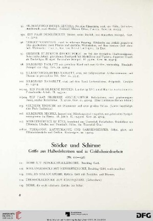 Stöcke und Schirme (Nr. 111-136)