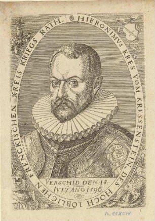 Hieronymus (II.) Kress vom Kressenstein, Kriegsrat des Fränkischen Kreises; gest. 18. Juli 1596