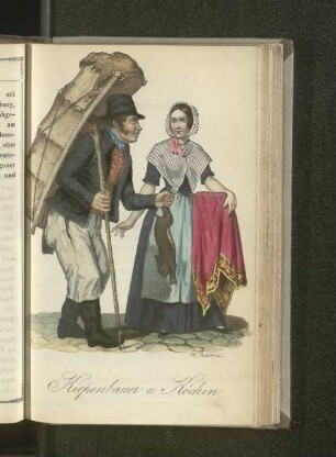 Kiepenbauer und Köchin.