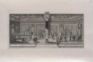 Erstes und zweites Antichambre beim Empfang Maria Josephas im Dresdener Schloss 1719