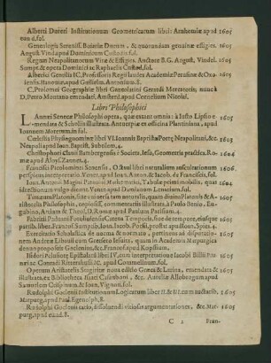 Libri Philosophici.