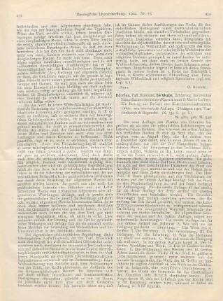 434-435 [Rezension] Dörries, Bernhard, Der Glaube. Erklärung des zweiten Hauptstückes des kl. Katechismus M. Luthers
