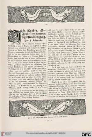 John Ruskin. Der Apostel der modernen engl. Kunstbewegung