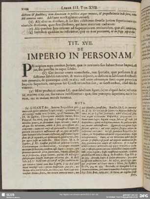 Tit. XVII. Imperio In Personam