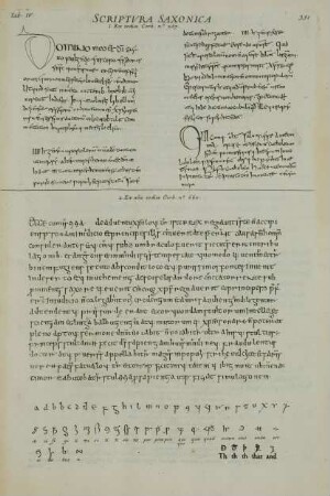 Tab. IV. Scriptura Saxonica