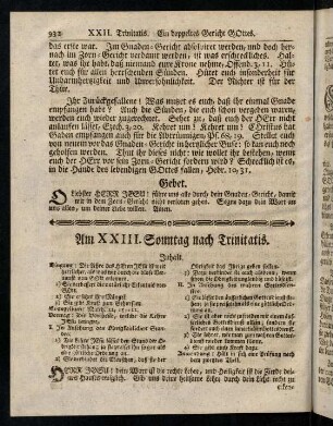 932-946, Am XXIII. Sonntag nach Trinitatis