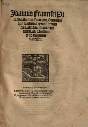 Hymni heroici tres ad sanctissimam Trinitatem, ad Christum et ad virginem Mariam ...