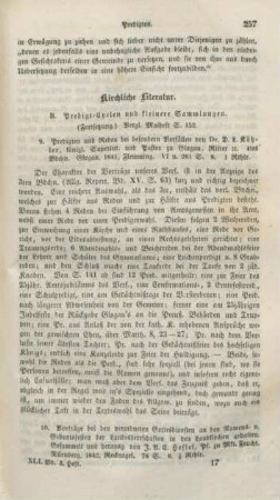 257-264 Kirchliche Literatur