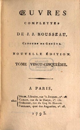 Mémoires, 3. Les Confessions De De [!] J. J. Rousseau ; T. 3