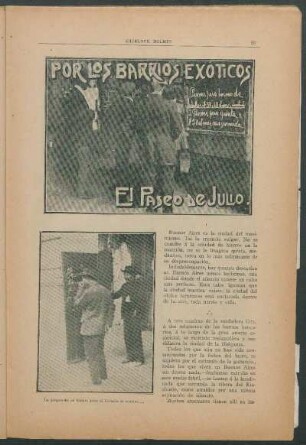 Por los barrios exóticos - El Paseo de Julio