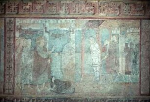 4. Bildfeld von Osten: Die Auferweckung des Lazarus
