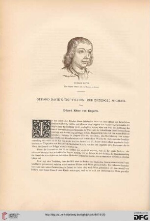 Gerard David's Triptychon: Der Erzengel Michael