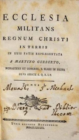 Ecclesia militans regnum Christi in terris, 1
