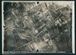 Foto des Geländes um Millekruis südwestlich von Ypern (Luftbild)