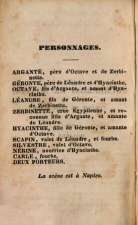 Les fourberies de Scapin : [comédie en trois actes]