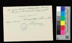 Am 22.07.1865 ist der Musikant Johann Friedrich Reinke gestorben