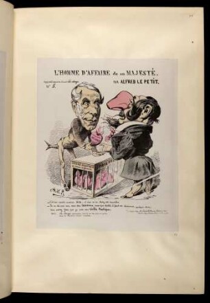L'homme d'affaire de sa majesté. Supplément du Journal La Charge. Par Alfred Le Petit