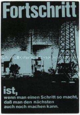 Postkarte zum Thema Atomenergie
